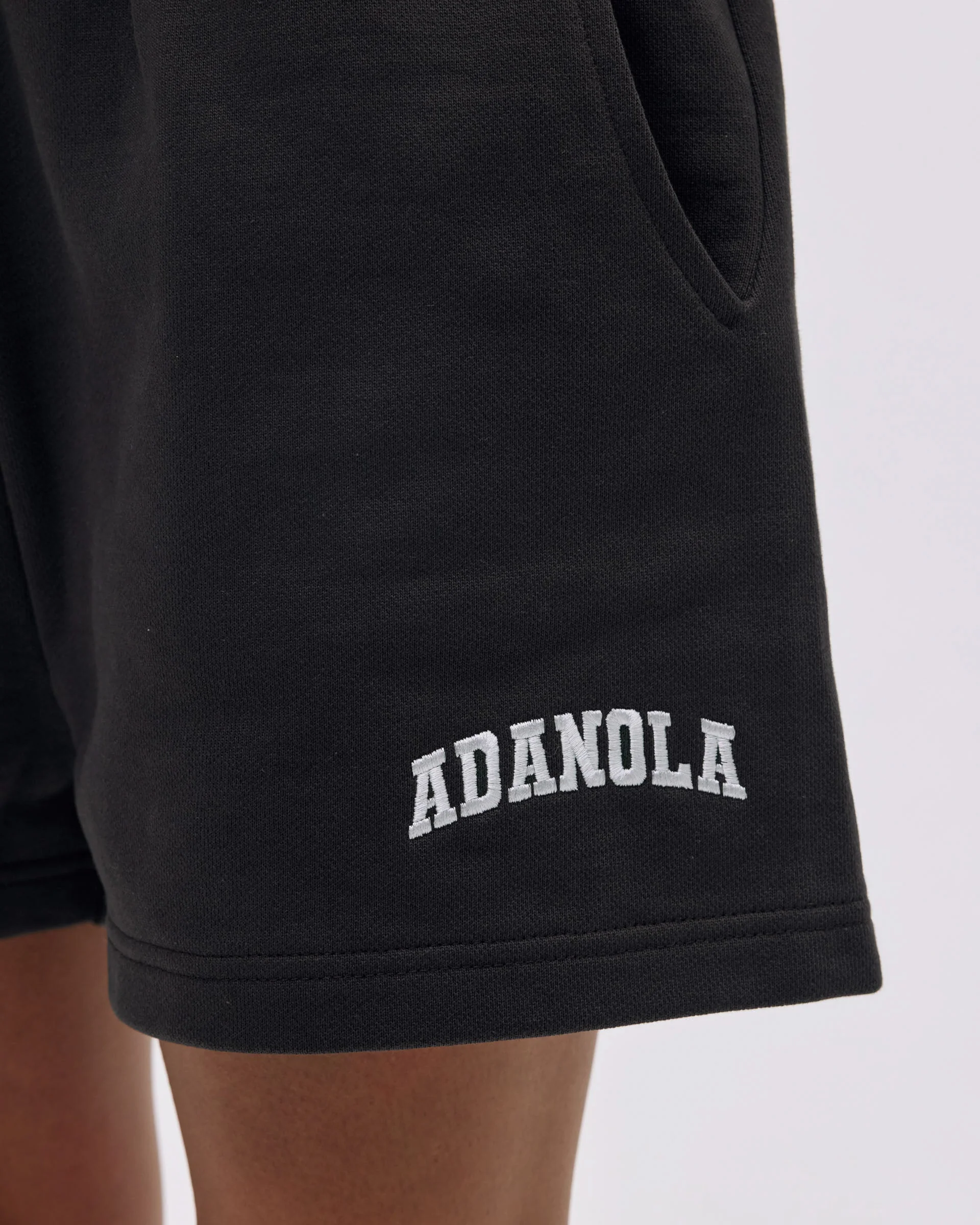 Varsity Sweat Shorts - Coffee Bean/Marshmallow White