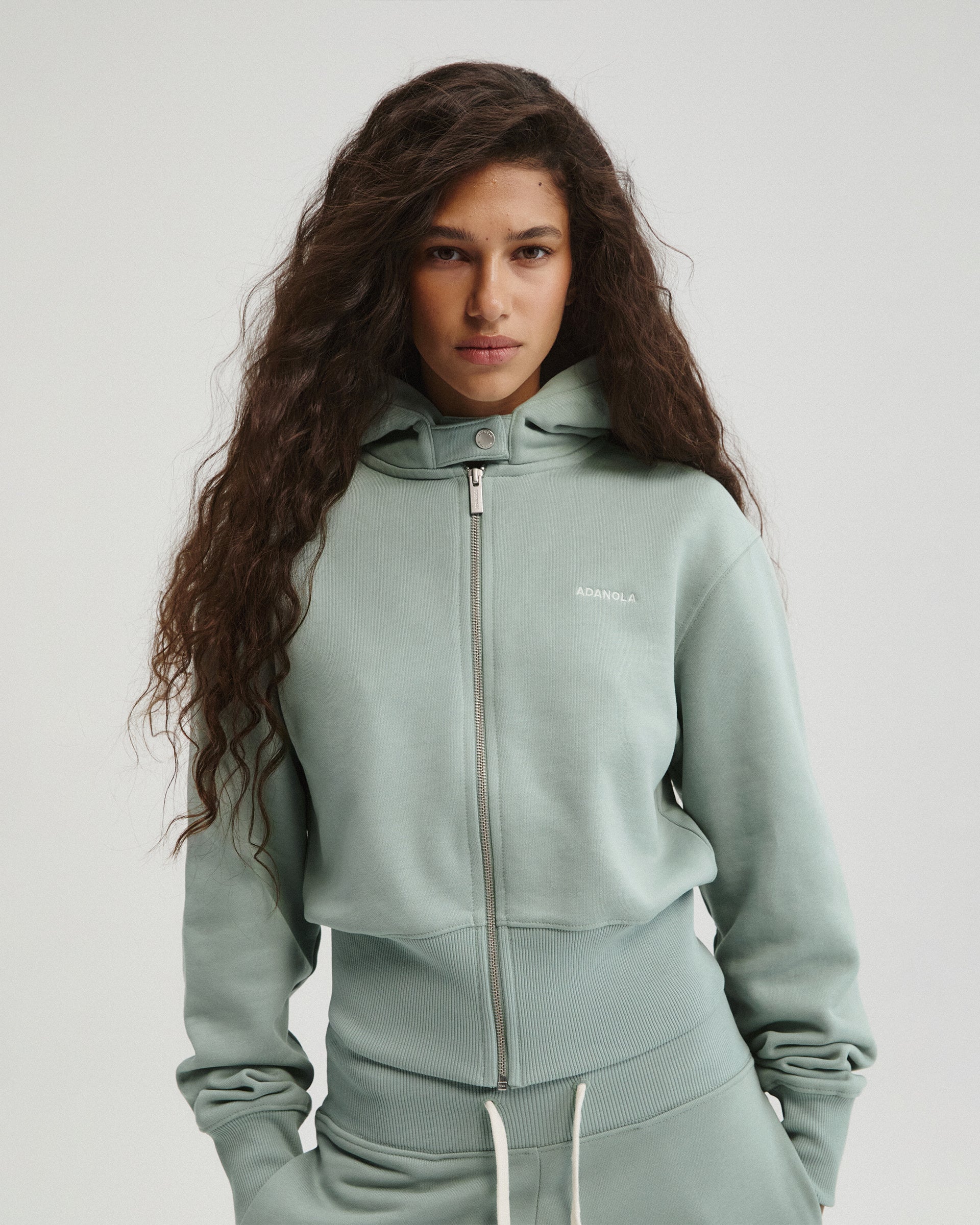 6631-cinch-hem-full-zip-hoodie-cloud-blue-1.jpg Cinch Hem Full Zip Hoodie - Cloud Blue