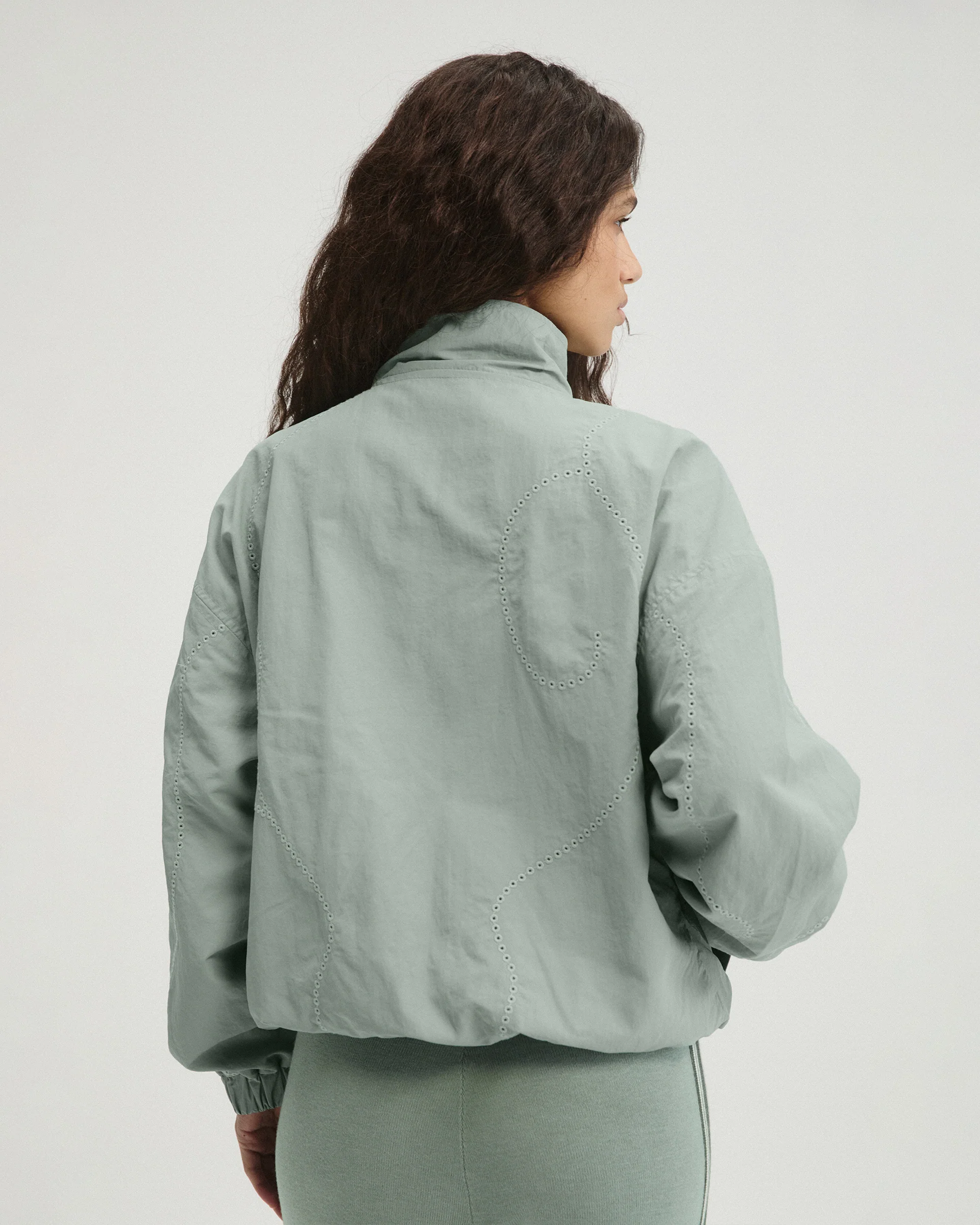 Laser Cut Track Jacket - Cloud Blue