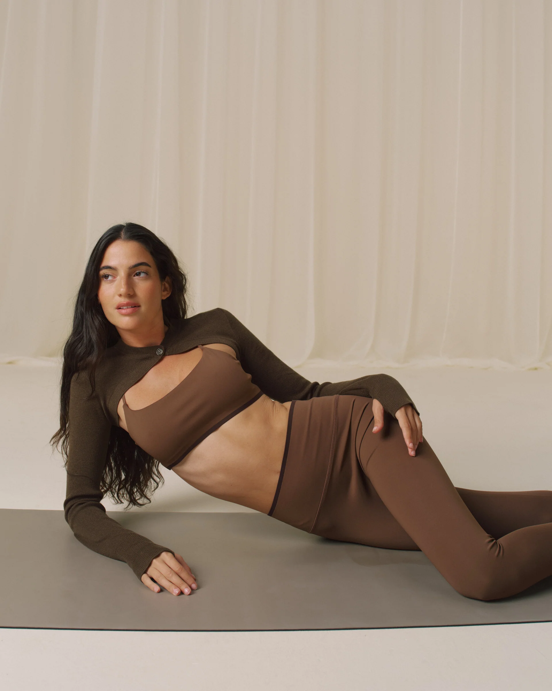 Knit Bolero - Dark Mocha Brown