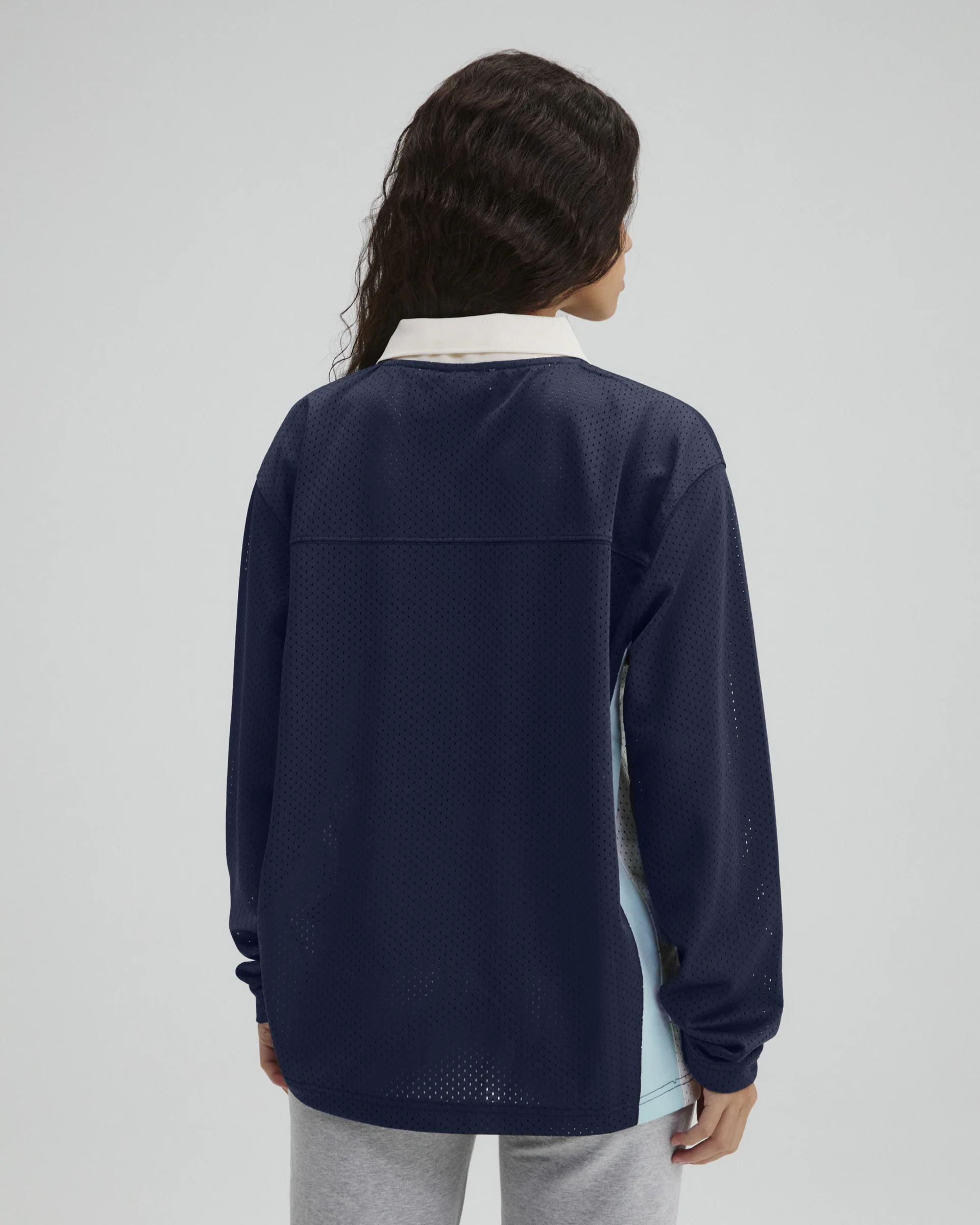 7348-collared-mesh-long-sleeve-jersey-top-midnight-blue-2.webp Collared Mesh Long Sleeve Jersey Top - Midnight Blue