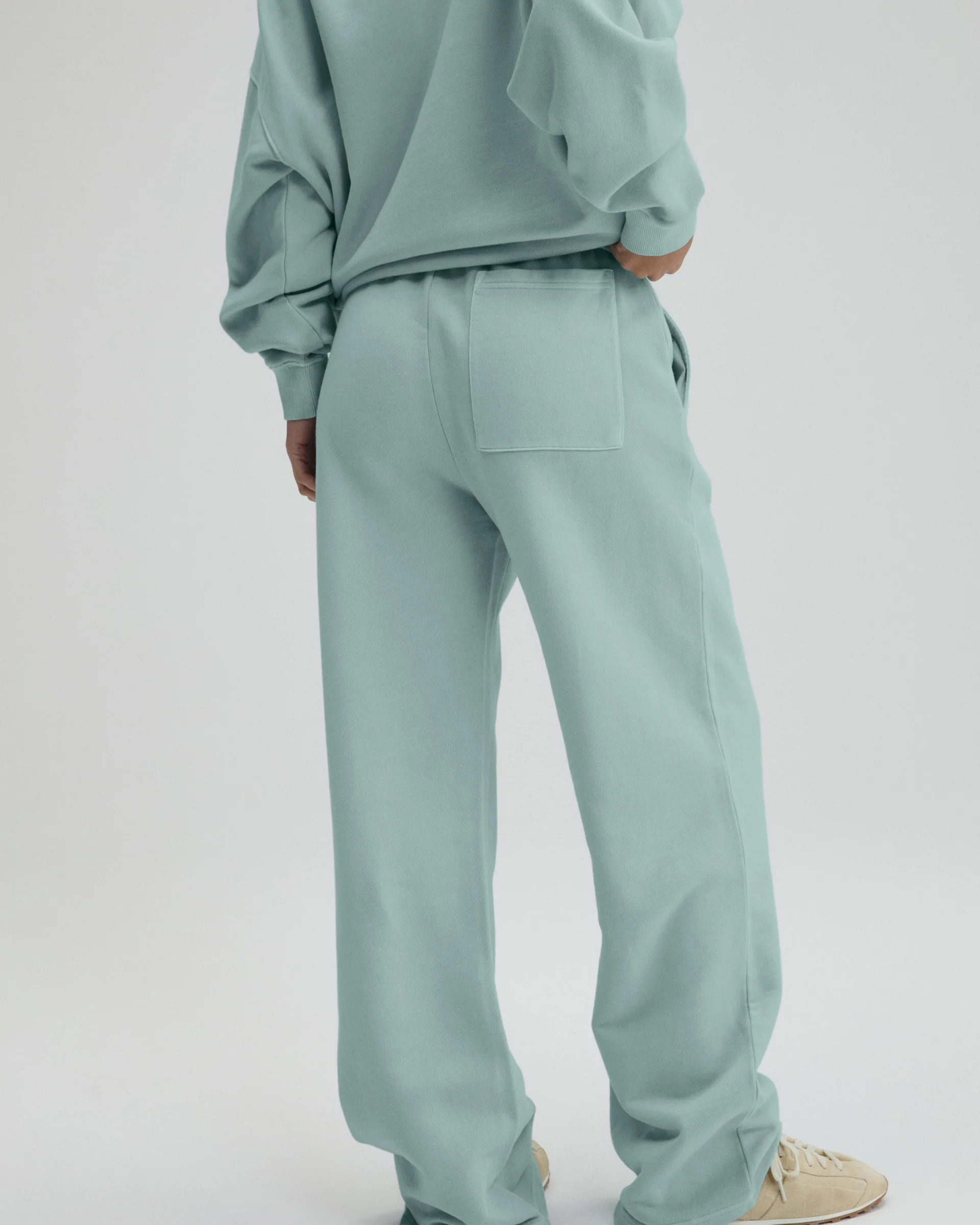 Echo Washed Straight Leg Sweatpants - Ocean Blue/Midnight Blue