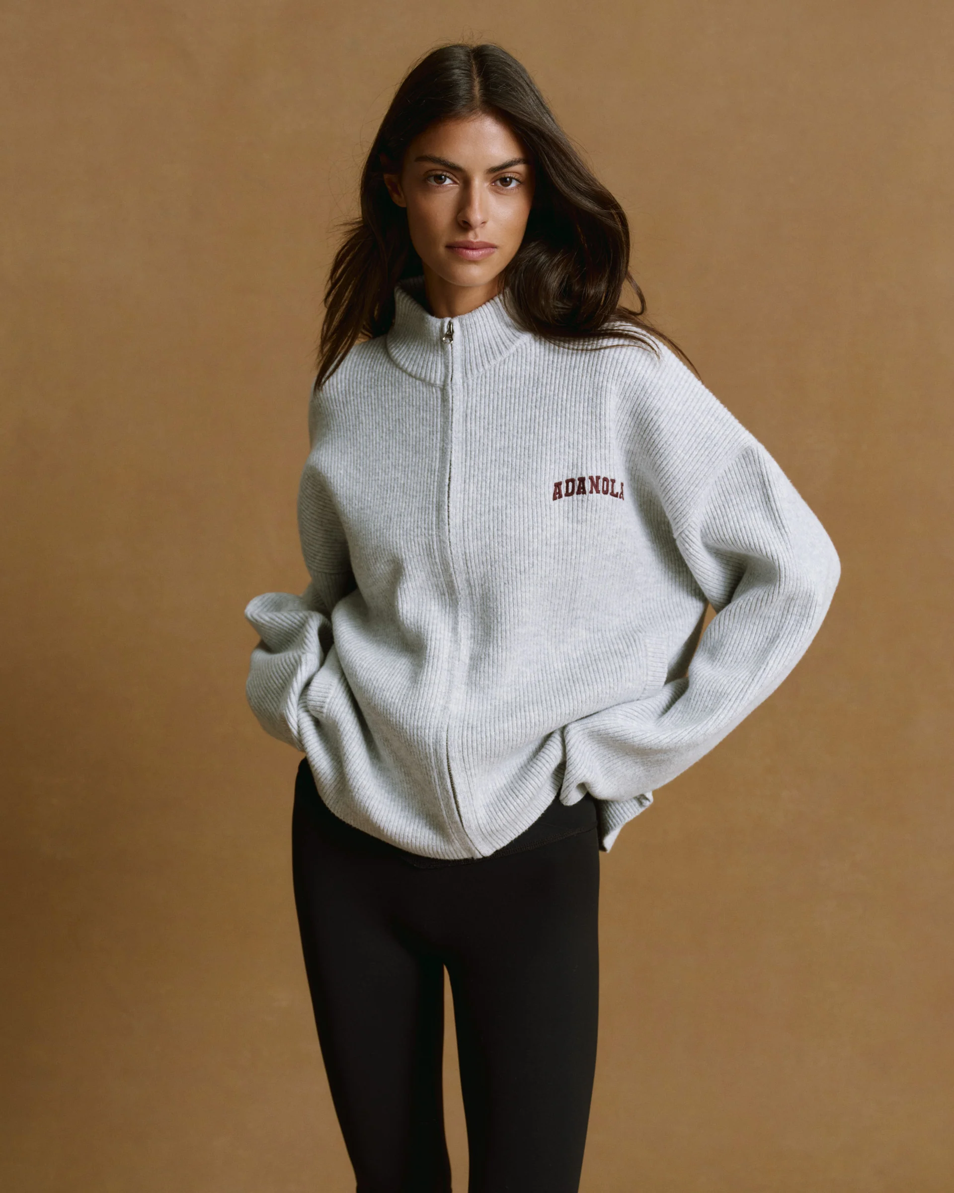 7488-ribbed-zip-through-knit-sweatshirt-light-grey-melange-burgundy-1.webp Ribbed Zip Through Knit Sweatshirt - Light Grey Melange/Burgundy