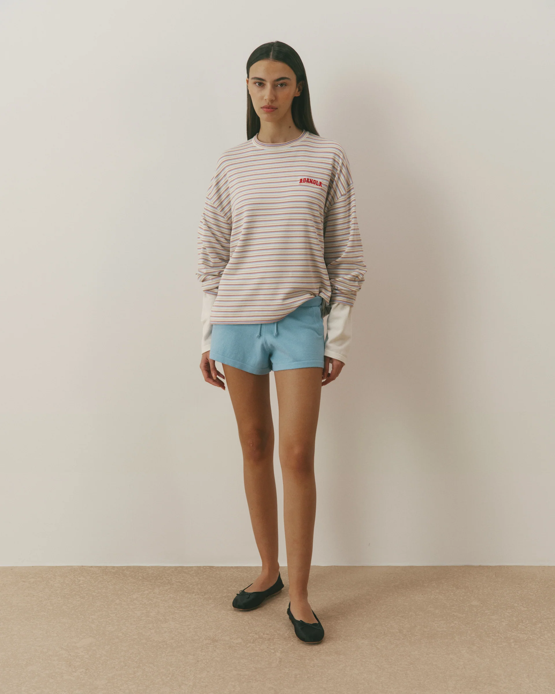 Knit Shorts - Breeze Blue