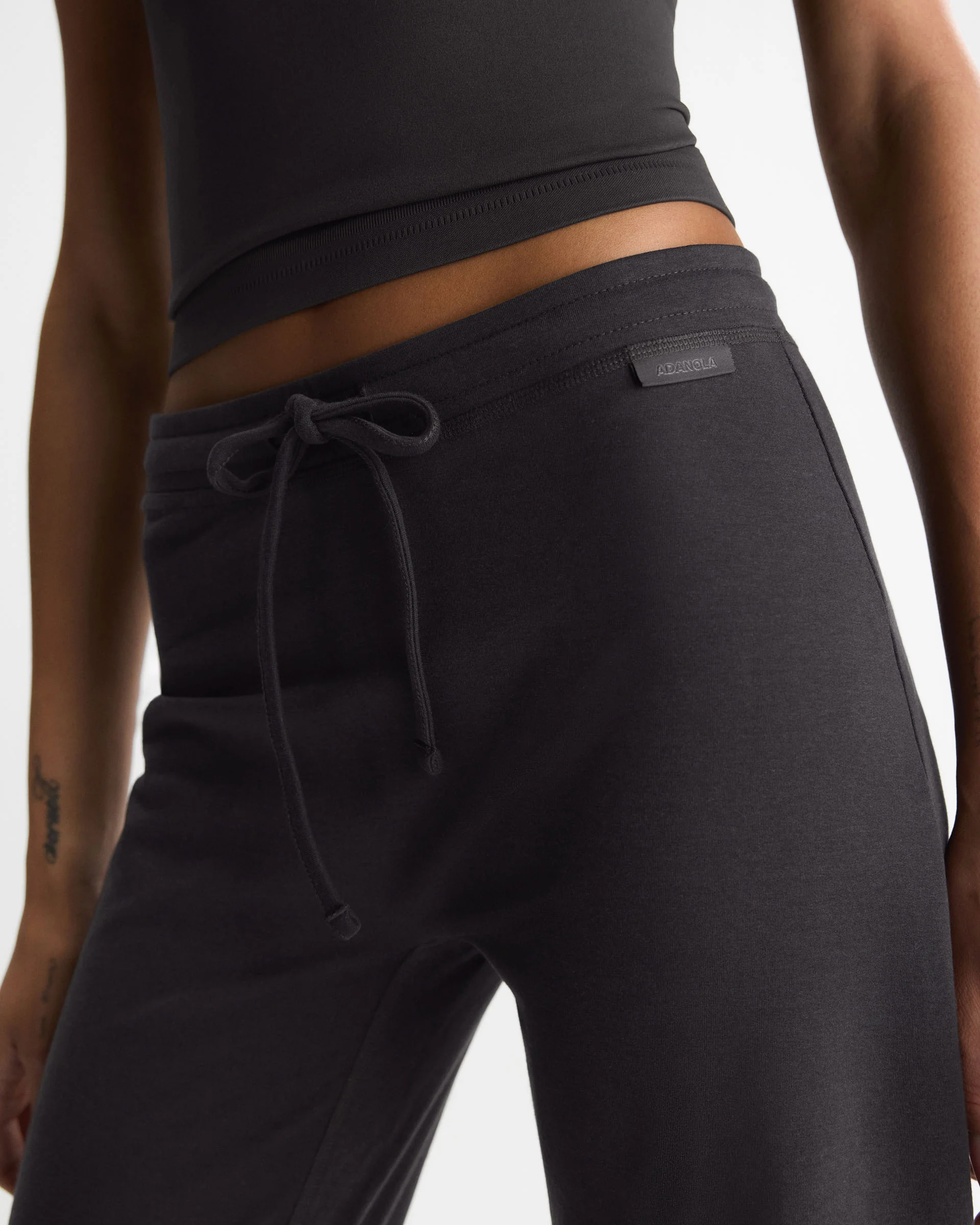 Modal Crop Straight Leg Pants - Coffee Bean