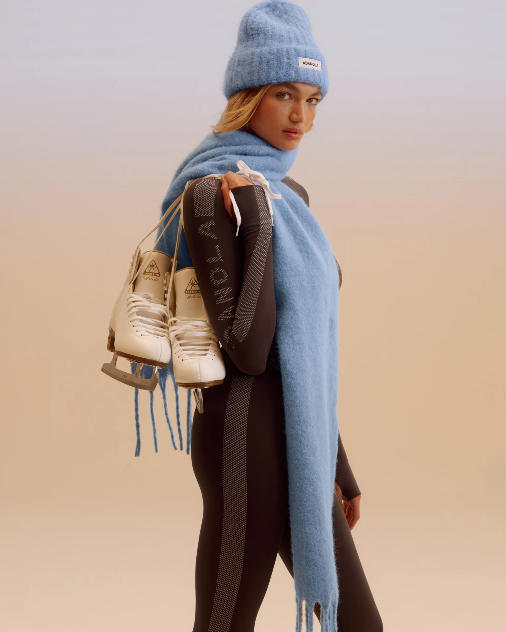 Brushed Scarf - Ice Blue